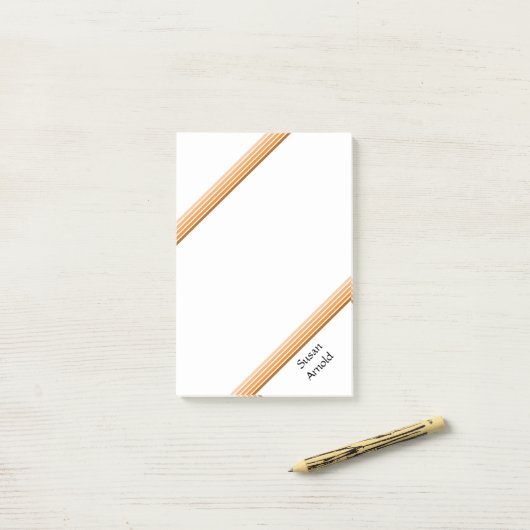 Post-it Note - tinten van Sinaasappel (Op bureau)