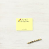Post-it® Note van de aangepast schoolpsycholoog (Op bureau)
