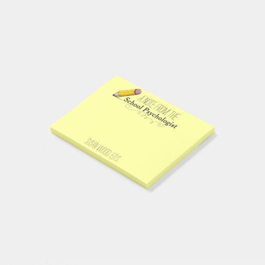 Post-it® Note van de aangepast schoolpsycholoog (Schuin)