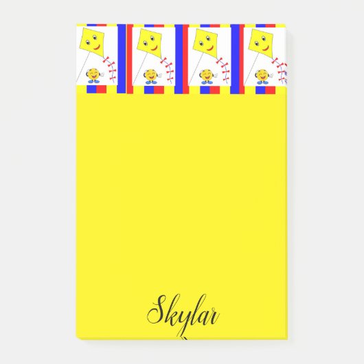 Post-it Noteert Gele Kite Post-it® Notes (Voorkant)