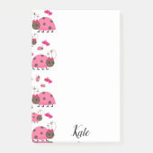 Post-it Noteert roze Ladybug Post-it® Notes (Voorkant)