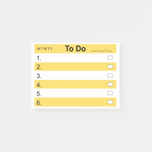 POST-IT® NOTES 4 x 3 TODO (Voorkant)