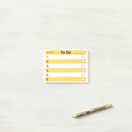 POST-IT® NOTES 4 x 3 TODO (Op bureau)