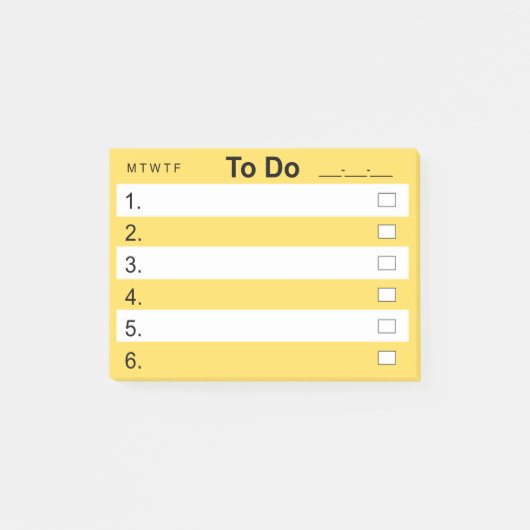 POST-IT® NOTES 4 x 3 TODO (Voorkant)