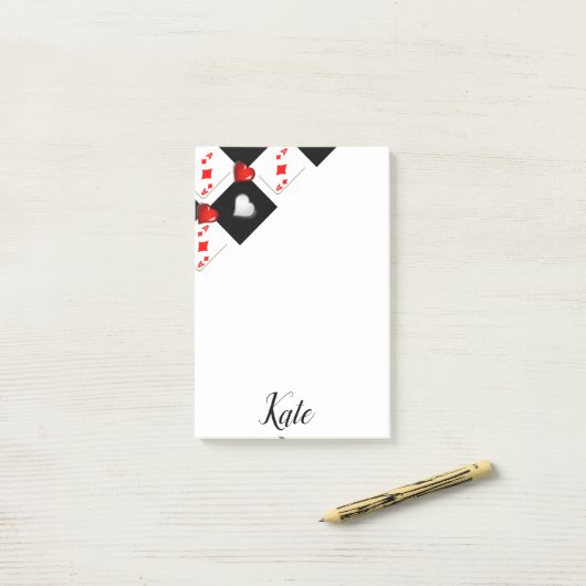 Post-it Notes Ace Kaarten (Op bureau)