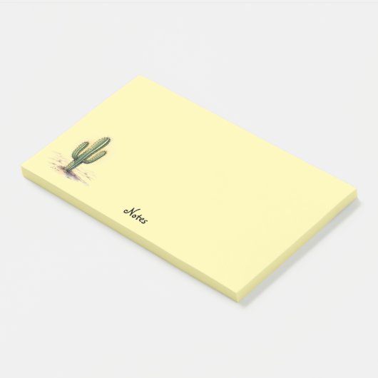 Post it notes aquarel cactus (Schuin)