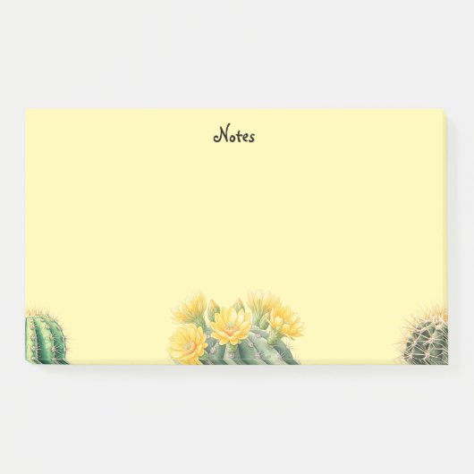 Post it notes aquarel cactus (Voorkant)