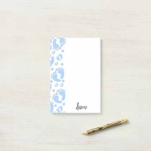 Post-it Notes Baby Feet Boy Elephant (Op bureau)