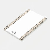 Post-it Notes Beige Bruine Cirkels (Schuin)