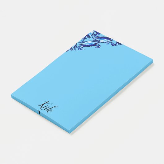 Post-it Notes Blauwe Krabben (Schuin)