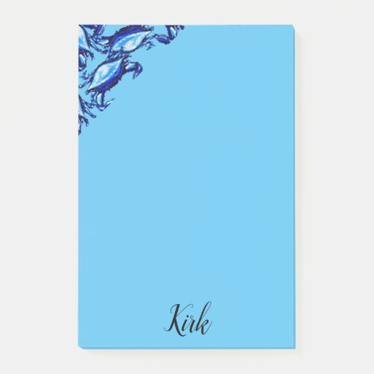 Post-it Notes Blauwe Krabben (Voorkant)