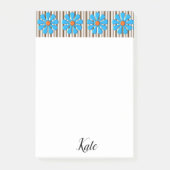 Post-it Notes Bloem Bruine Streep (Voorkant)