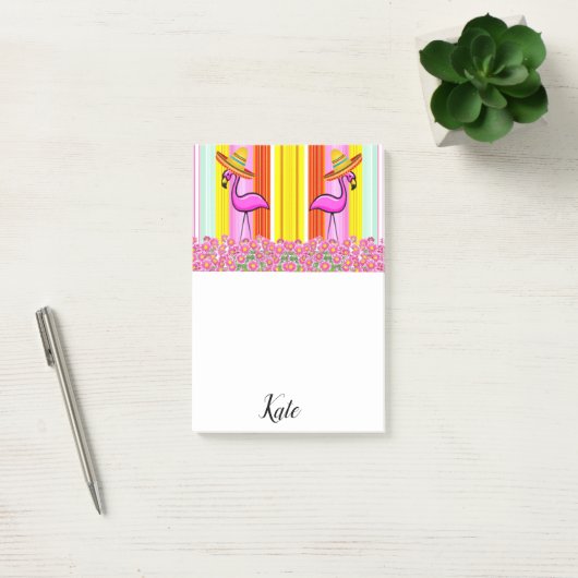 Post-it Notes Bloem Flamingo Streep (Kantoor)