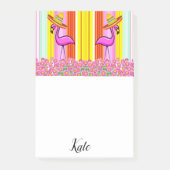 Post-it Notes Bloem Flamingo Streep (Voorkant)