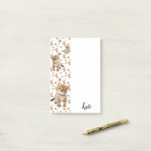 Post-it Notes Bloemenkatt (Op bureau)
