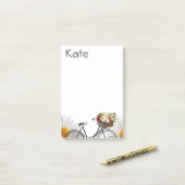 Post-it Notes Bloemige fiets (Op bureau)