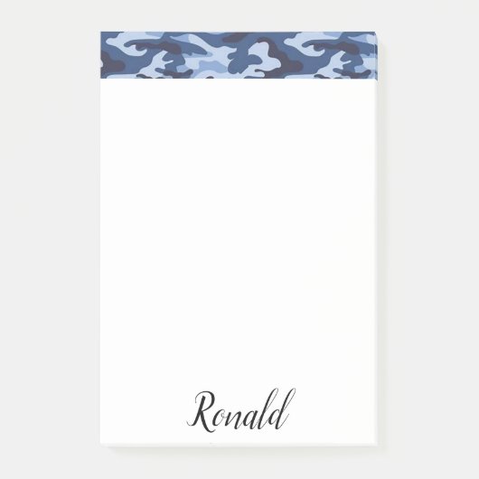 Post-it Notes Blue Army (Voorkant)