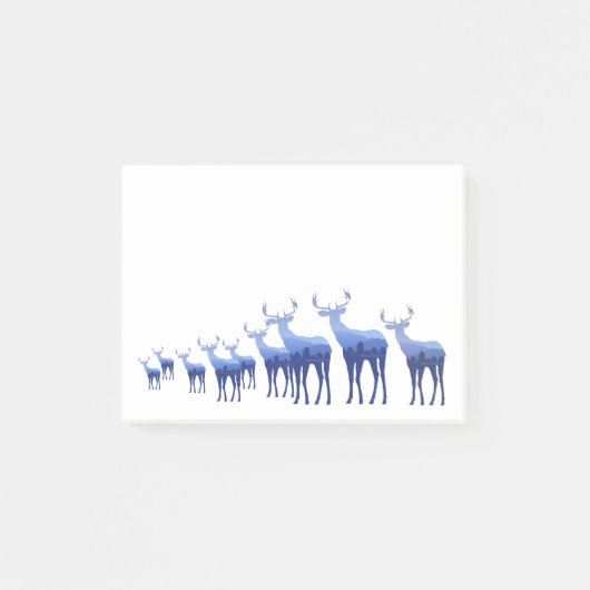 Post-it-Notes-Blue Deer Post-it® Notes (Voorkant)
