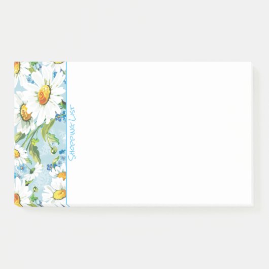 Post it notes boodschappenlijst madeliefjes (Voorkant)