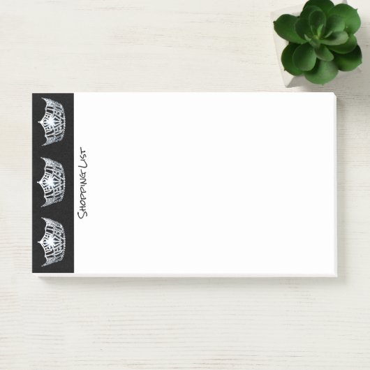 Post It Notes boodschappenlijst Zilveren kronen (Kantoor)