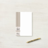 Post-it Notes Bruine Strepen (Op bureau)