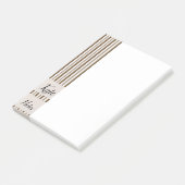 Post-it Notes Bruine Strepen (Schuin)