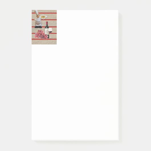 Post-it Notes Chef Rode Wijn Druiven (Voorkant)