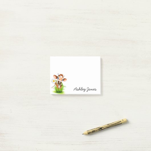 Post-it-Notes-country Koe Post-it® Notes (Op bureau)