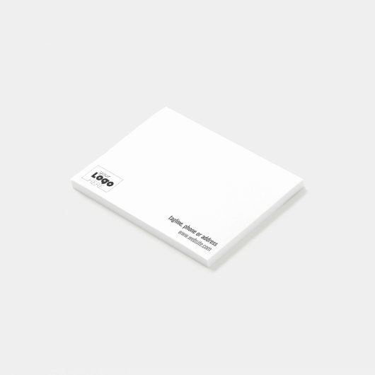 Post-it® notes Custom Company Logo Promotion (Schuin)
