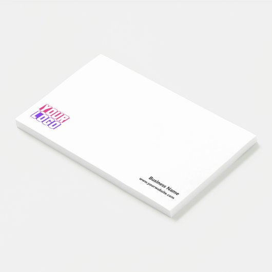 Post-it® notes Custom Company Logo Promotion (Schuin)