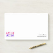 Post-it® notes Custom Company Logo Promotion (Op bureau)