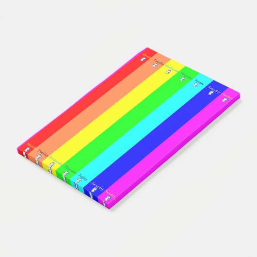 Post-it Notes Dagen van de Week Streep Pinguïn (Schuin)