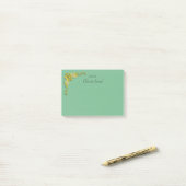 Post-It Notes Emerald Green & Gold (Op bureau)