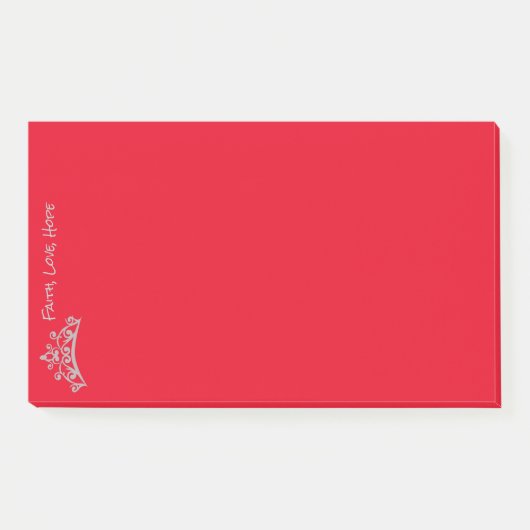 Post it Notes Faith Love Hope (Voorkant)