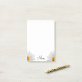 Post-it Notes Floral White Daisy (Op bureau)