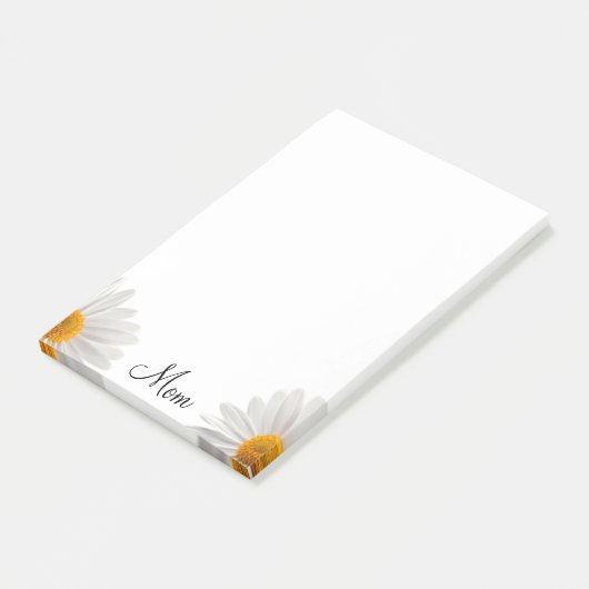 Post-it Notes Floral White Daisy (Schuin)