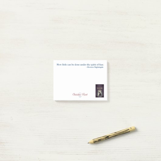 Post it Notes - Florence Nightingale, hoe weinig (Op bureau)
