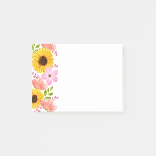 Post-it-Notes-Flowers Post-it® Notes (Voorkant)