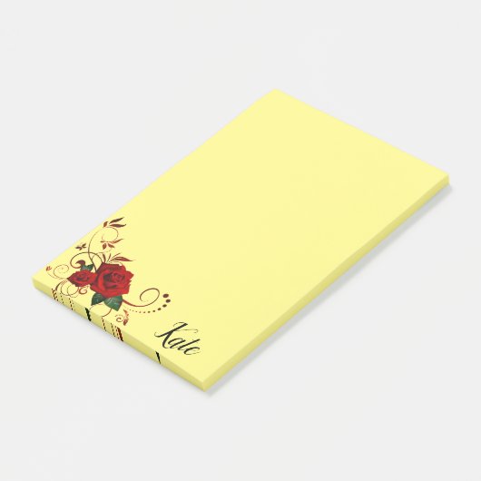 Post-it Notes Geel Rood Roos (Schuin)