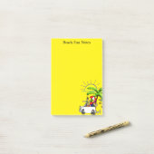 Post-it Notes Geel Strandplezier (Op bureau)