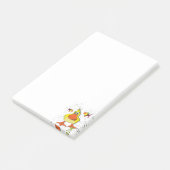 Post-it Notes Gele Kuiken Vis (Schuin)
