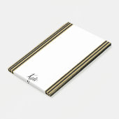 Post-it Notes Goud en Zwarte Streep (Schuin)
