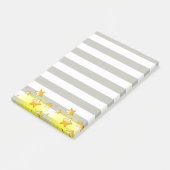 Post-it Notes Grijs Streep Geel Sterren (Schuin)