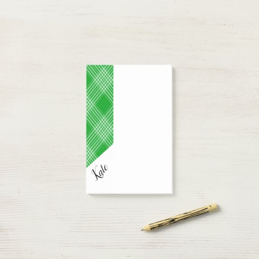 Post-it Notes Groen Geruit (Op bureau)