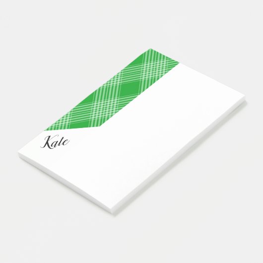 Post-it Notes Groen Geruit (Schuin)