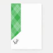 Post-it Notes Groen Geruit (Voorkant)