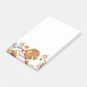 Post-it Notes Happy Birthday Pizza (Schuin)