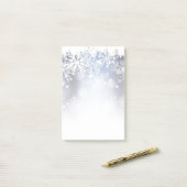 Post-it-Notes-Holiday Snowflakes Post-it® Notes (Op bureau)