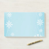 Post-it-Notes-Holiday Snowflakes Post-it® Notes (Op bureau)