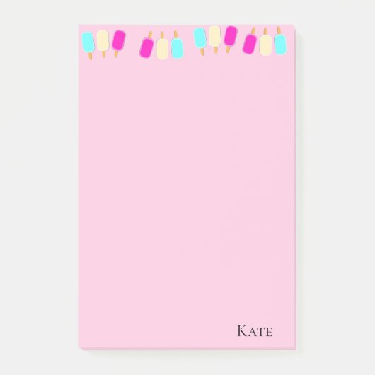 Post-it Notes Ijs Roze (Voorkant)